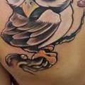 Back Owl Character tattoo by Art Faktors