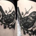 Bird Thigh tattoo by Art Faktors