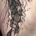 Thigh Jellyfish tattoo by Art Faktors