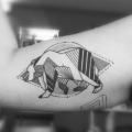 Arm Bear Geometric tattoo by Bang Bang