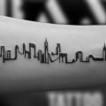 Arm City Skyline tattoo by Bang Bang