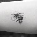 Arm Dotwork Bee tattoo by Bang Bang