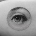 Arm Auge Dotwork tattoo von Bang Bang
