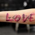 Arm Lettering Fonts Water Color tattoo by Bang Bang
