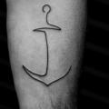 Arm Anchor Line tattoo by Bang Bang