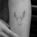 Arm Line Deer tattoo by Bang Bang