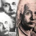 tatuaje Brazo Retrato Einstein por Bang Bang