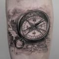Arm Realistic Compass tattoo by Bang Bang