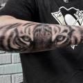 tatuaje Brazo Realista Tigre por Bang Bang