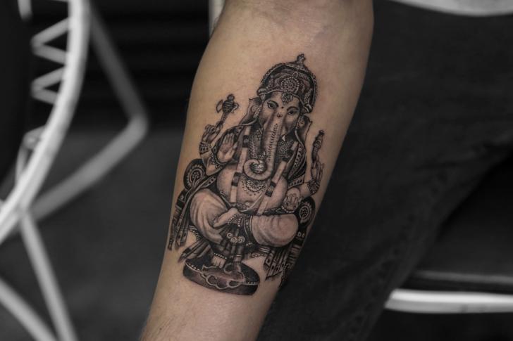 Arm Religious Ganesh Tattoo by Bang Bang