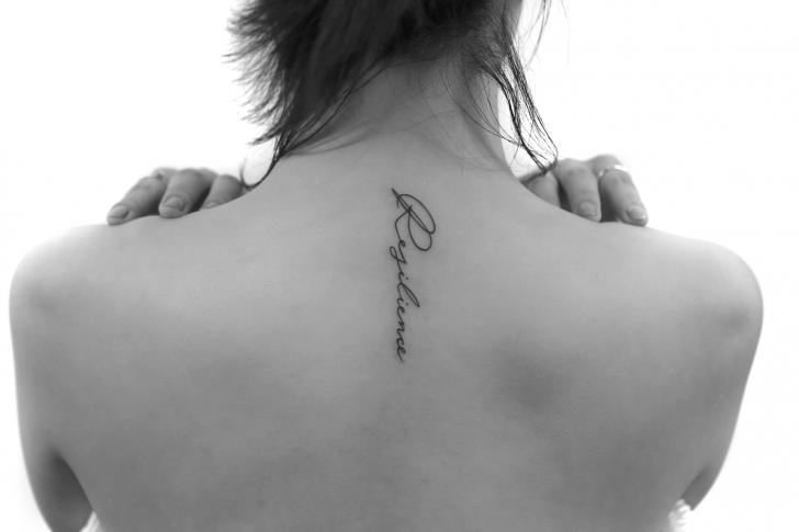 Lettering Back Fonts Tattoo by Bang Bang