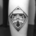 Calf Star Wars tattoo by Bang Bang