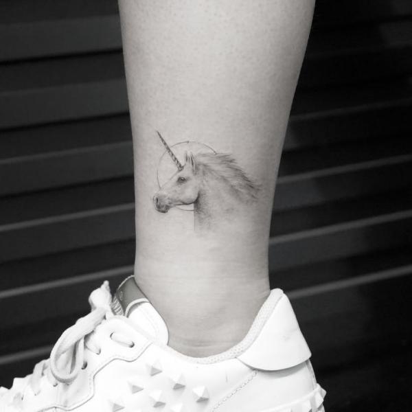 Foot Unicorn Tattoo by Bang Bang