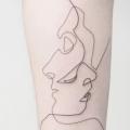 Arm Line Silhouette tattoo by Bang Bang
