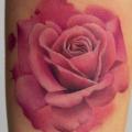 tatuaje Brazo Flor Rosa por Bang Bang