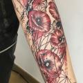 Arm Flower Geometric tattoo by Logia Barcelona
