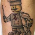 Arm Lego Chef tattoo by Logia Barcelona