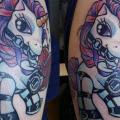 Shoulder Character Unicorn tattoo by Logia Barcelona