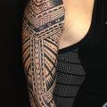 Tribal Maori Sleeve tattoo by Logia Barcelona
