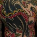 Змея Олд Скул Спина Пантера татуировка от Kings Avenue Tattoo