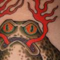 Frog Thigh tattoo by Kings Avenue Tattoo