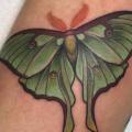 Arm Moth tattoo by Good Kind Tattoo