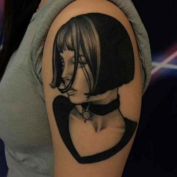 Tatuaje Brazo Retrato por Good Kind Tattoo