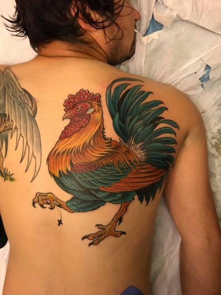 Tatuaje Espalda Tostador por Good Kind Tattoo