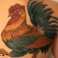 Back Rooster tattoo by Good Kind Tattoo