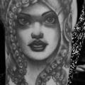 tatuaggio Sirena Polpo di Electric Anvil Tattoo