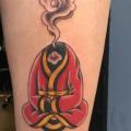 Arm Smoke Monk tattoo by Electric Anvil Tattoo