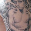 Shoulder Angel tattoo by Tattoo Valentin