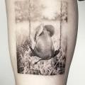 Arm Elephant Dotwork Seesaw tattoo by Dot Ink Group