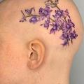 Flower Head tattoo by Dot Ink Group