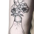 Arm Flower Light Bulb tattoo by Heart of Art