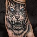 Fuß Tiger tattoo von Heart of Art