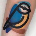tatuaje Brazo Pájaro por Mambo Tattooer