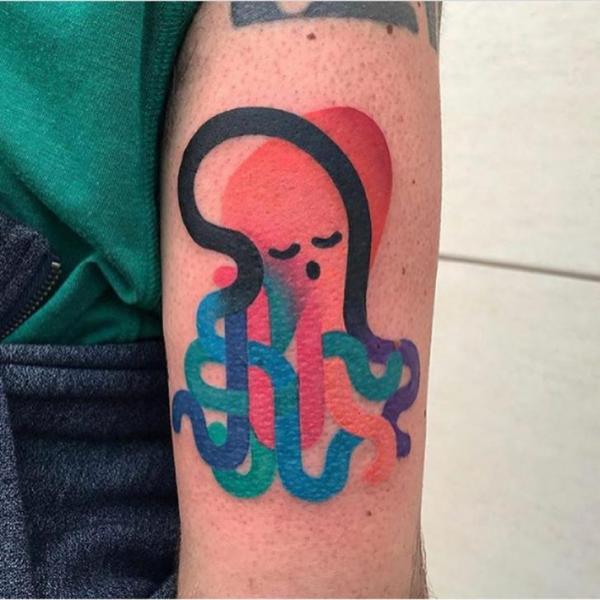 Arm Octopus Tattoo by Mambo Tattooer