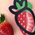 Arm Strawberry tattoo by Mambo Tattooer