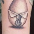 Arm Egg tattoo by Plan9 Ealing