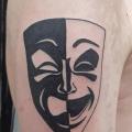Arm Mask tattoo by Plan9 Ealing
