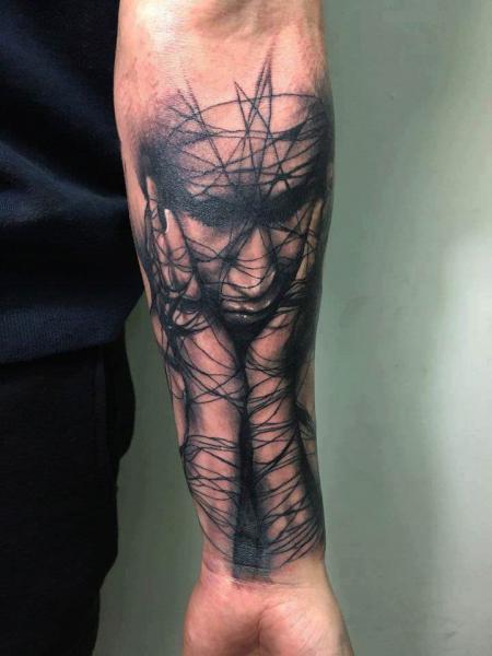 Arm Woman Tattoo by Plan9 Ealing