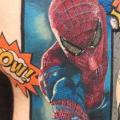 Held Oberschenkel Spiderman tattoo von Plan9 Ealing