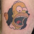 tatuaggio Fantasy Gamba Simpson di Absolute Ink