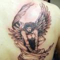 Schulter Fantasie Engel tattoo von Absolute Ink