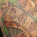 tatuaje Realista Serpiente Espalda por Cia Tattoo
