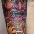 Arm Japanese Samurai tattoo by Dirty Roses