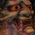 tatuaje Brazo Japoneses Espalda Demonio por Dirty Roses