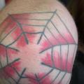 Arm Web tattoo by Atomic Tattoos