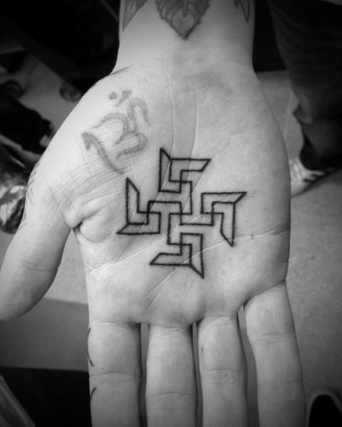Hand Geometric Tattoo by Avinit Tattoo